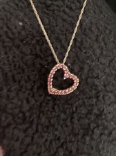 Ruby Heart Shaped Pendant