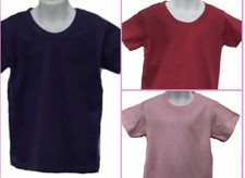 5 Pack Boy T shirt Wholesale Lot 100 cotton School PE GYM outdoor Tee