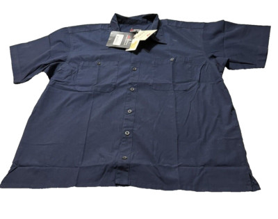 NWT EOTAC Operator Grade Button Up Shirt Teflon Fabric Protector Mens Large Blue