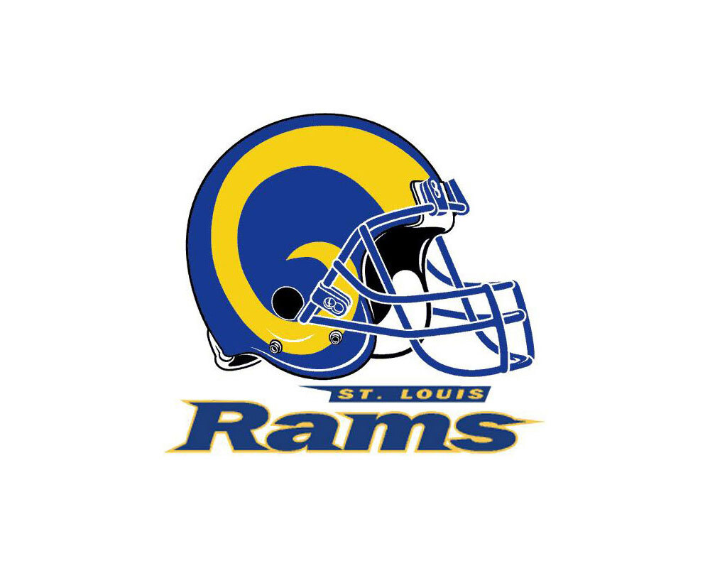 Стикеры / татуировки с логотипом команды St. Louis Rams, 3 шт.