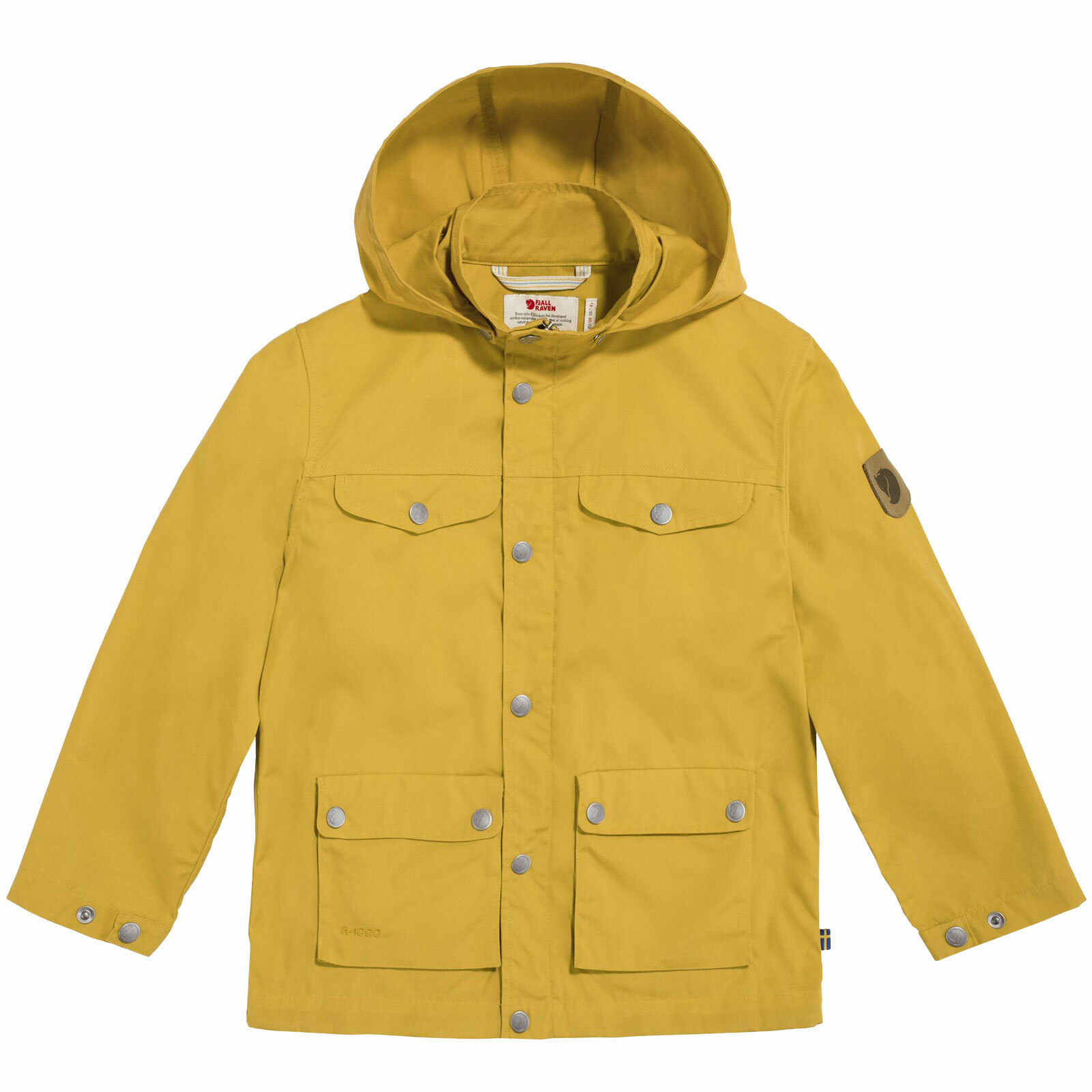 Chaqueta Greenland Para Niños Fjällräven Chaqueta De Senderismo De Ocio Amarilla