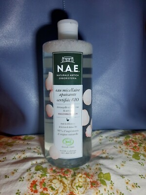 LOT DE 4- N.A.E. Eau Micellaire Bio netoie et dèmaquille en douceur 500ml