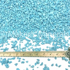 Crushed Blue Turquoise Chips, Lab-Created, 2mm-4mm for Woodworking Inlay
