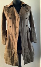 Almost Famous Ladies Wool Overcoat With Pleated Satin Detail.