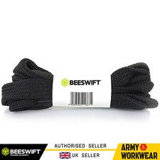 Beeswift Click Flat Lace Boot 90cms Black Work Hiking Laces