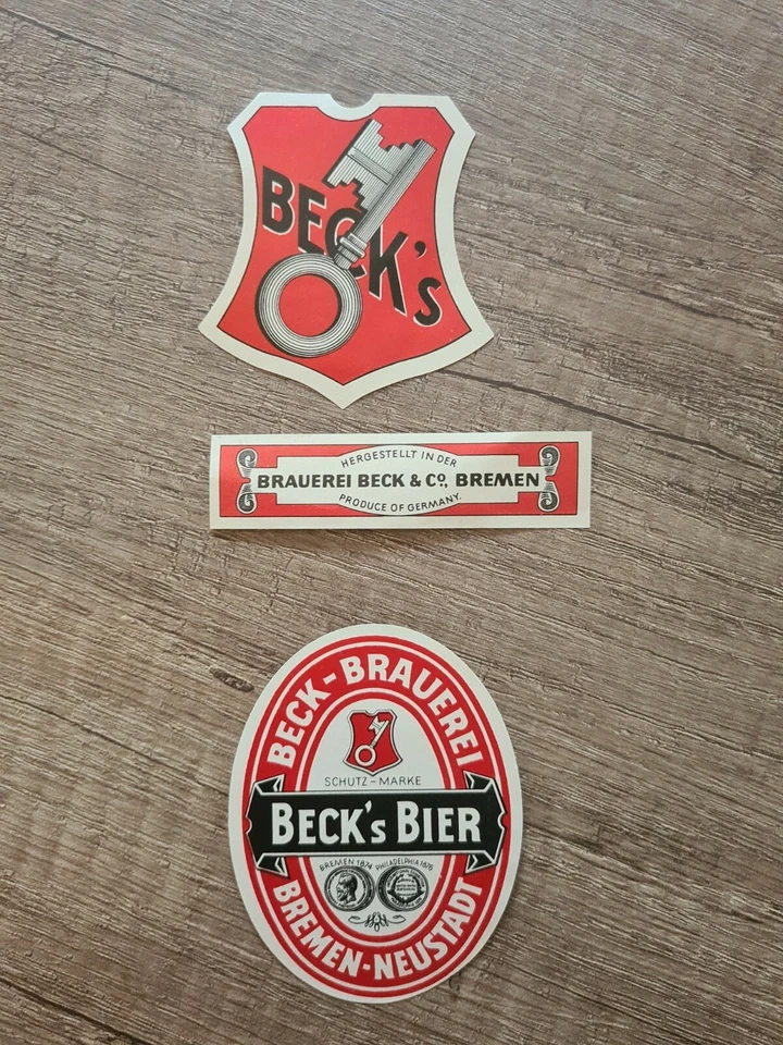 Beck's Brauerei Becks Bier Bremen Neustadt 1874 Etikett    - Bild 1 von 1