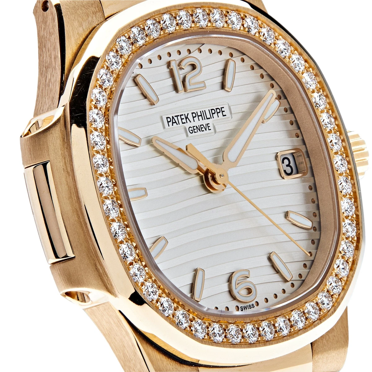 Patek nautilus hotsell ladies rose gold