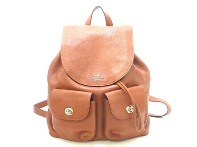 coach pebbled leather backpack f37410 black