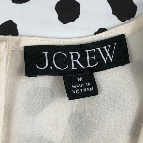 J.CREW Women's New Everyday Crepe Ivory Sleeveless Shell Top MEDIUM BP574 - Picture 6 of 7