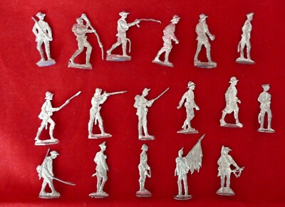 Lot De 22 Soldats Plats étain Zinnfiguren - WW1 US Américains - 30mm - Allemagne