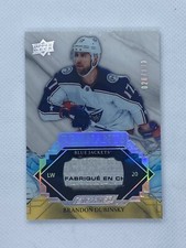 Brandon Dubinsky 2019-20 Upper Deck Engrained Remnants /100 Blue Jackets