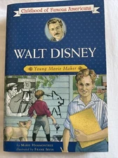Childhood of Famous Americans Walt Disney Book Movie Maker by Marie Hammontree