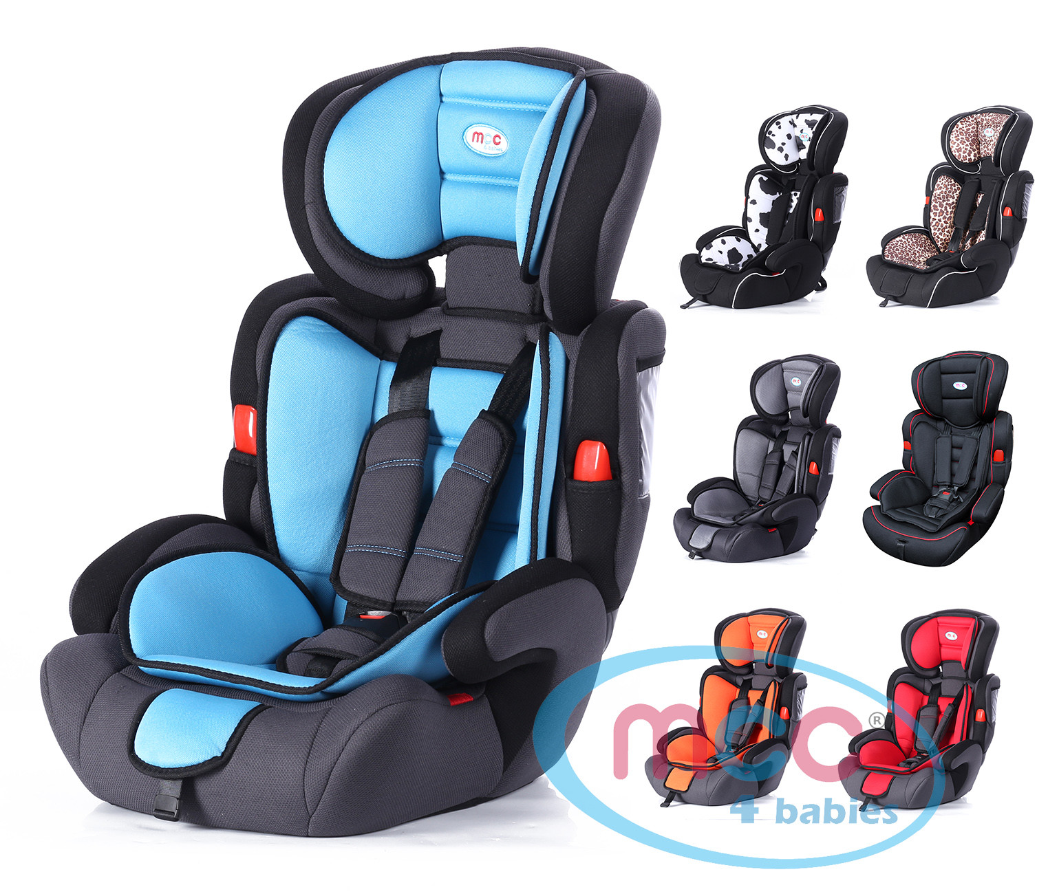 Mcc® 3 in 1 Baby Child Car Safety Booster Seat For Group 1/2/3 936kg