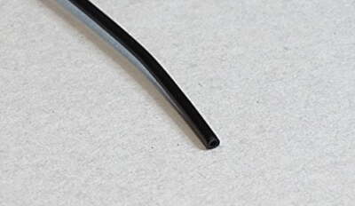 RiteAV 10M 2mm Black Fiber Optic Cable Bulk Raw Furcation Tubing Jacketing