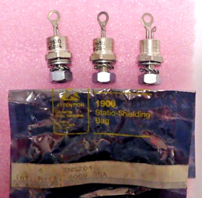 INTERNATIONAL RECTIFIERS /VISHAY  2N5204 PHASE CTRL THYRISTOR  600V 35A  3 PCS