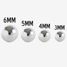 Captive Bead Ring Replacement Beads Ball 10 Pack 316L Surgical Steel - 4 Sizes