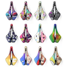 ENLEE Cool MTB Comfortable Seat Cushion PU Leather Road Bike Breathable Saddle