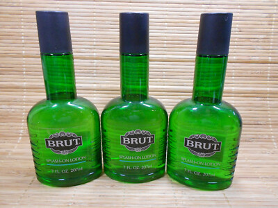 (3) Brut Splash-On Lotion 7 oz / 207 mL Each ~ NWOB ~ FREE SHIPPING
