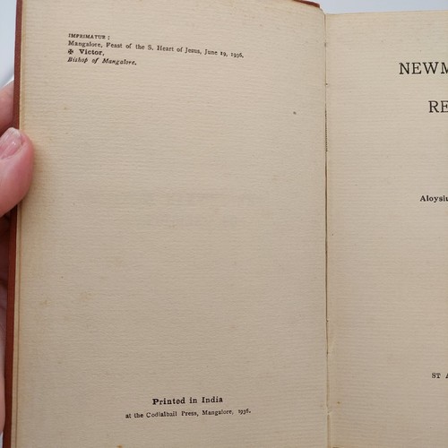 The Newman Book Of Religion Aloysius Ambruzzi Ex College Library 1936 - Picture 8 of 10