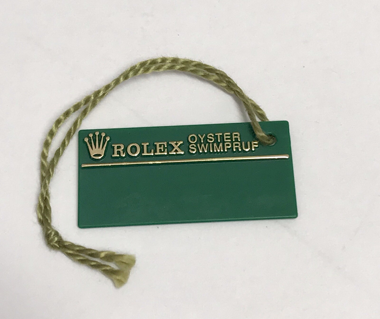 ROLEX Green Tag Hangtag Oyster Swimpruf W287581 SUBMARINER GMT EXPLORER 1994/95