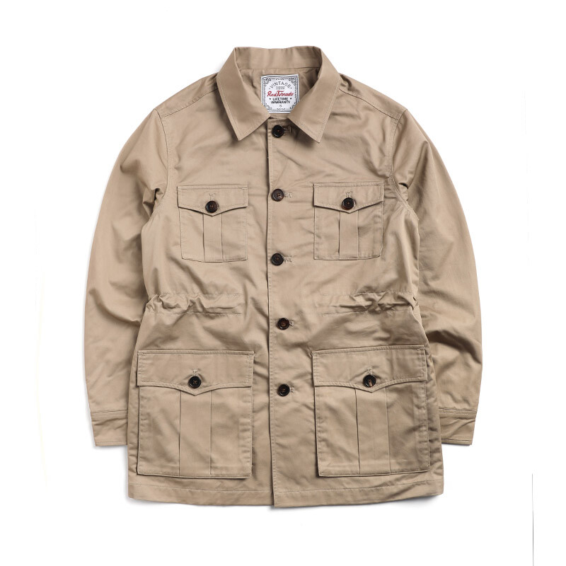 Vintage Multi-pocket Bush Safari Jacket 