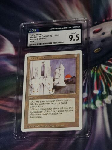 GEM MINT 9.5 CGC Ivory Tower MTG Magic Revised graded Vintage psa bgs Cards Rare - Picture 1 of 2