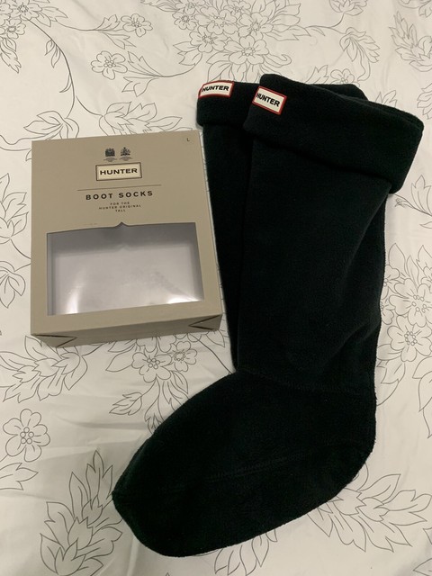 hunter socks black