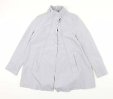 Mia Moda Womens Blue Rain Coat Size 12