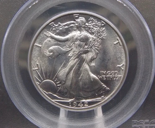 1942 "P" Walking Liberty SILVER Half Dollar 50c PCGS MS64 #372 BU Unc ECC&C, Inc