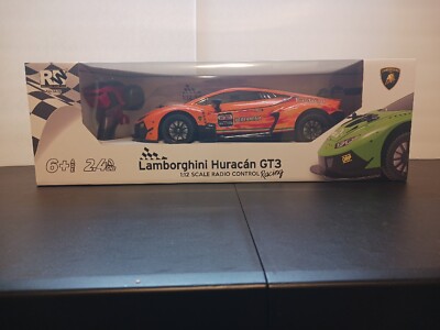 ORANGE LAMBORGHINI HURACAN GT3 RACING CAR 