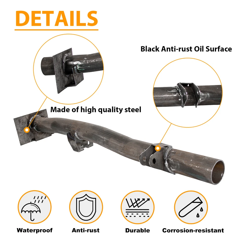 Rear Tank Support Bar Crossmember for Chevy Silverado/GMC Sierra 1500/2500 99-10 - Image 4 of 4