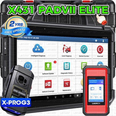 LAUNCH X431 PAD VII PAD 7 X-PROG 3 Car Diagnostic Scanner Key Programming Coding