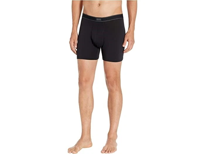 SAXX 265826 Hombres Negro Daytripper Boxer Calzoncillo Mosca Ropa Interior Talla Mediana Foto 4 de 4