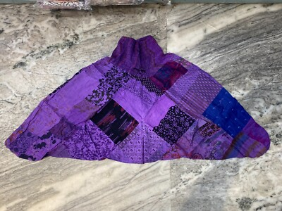 #ad #ad Boho Patchwork Alibaba Harem Pant Purple Color Comfy Hippie Gypsy Yoga Pants $33.24