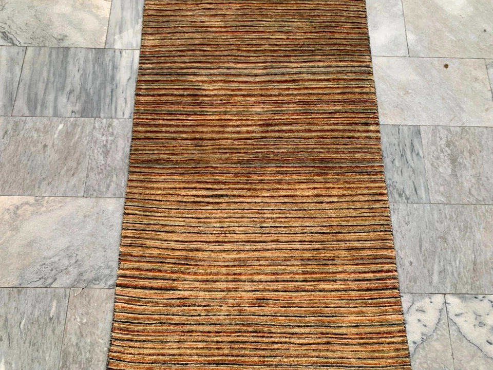 3x5 High Quality Afghan Handmade Gabbeh Rug Bedroom Modern Wool Rug 166x88 cm - Image 2 of 4