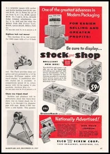 1957 Elco Tool And Screw Corp Rockford Illinois DraweRack Screw Display Print Ad