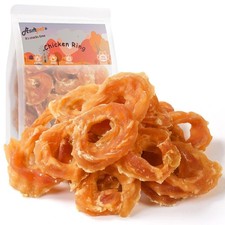 Chicken Jerky Dog Treats, Chicken Rings, Training Treats for Dogs, Natural Do...