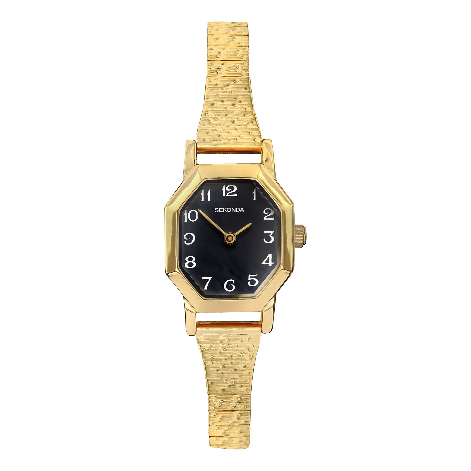 Sekonda Ladies Gold-Tone Stainless Steel 21mm Easy Reader Watch 40497