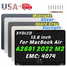 for Apple MacBook Air 13.6" 2022 A2681 EMC 4074 LCD Screen Assembly Replacement