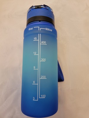 Getränke Trinkflasche 500ml Bpa frei Knopfverschluss FDA zugelassen langlebig motivierend