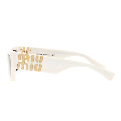MIU MIU MU 09WS 1425S0 White Grey Women's 53 mm Sunglasses | eBay