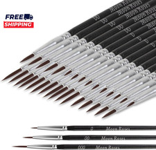 30 Pcs Miniature Detail Paint Brush Set 3Rd Generation Tiny Liner Brushes