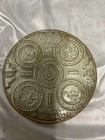 VINTAGE Frankoma Pottery Seal of Five Civilized Tribes Trivet Handmade Stamped