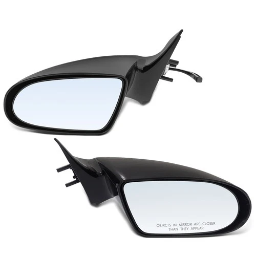 2Pcs Manual Glass Adjust Mirror Smooth Black for Geo Metro 1989 1990 1991-1994