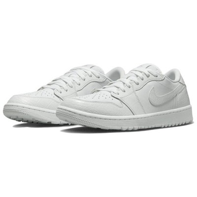 Size 9.5 - Air Jordan 1 Golf Low White Crocodile for sale online