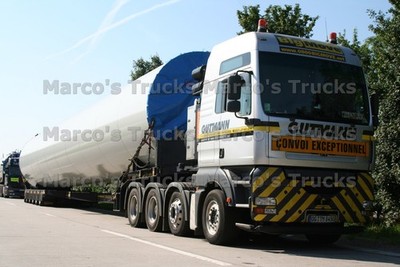 LKW Foto MAN TGA Schwerlasttransporter Deutschland silver GUTMANN CONVOI #n1gc
