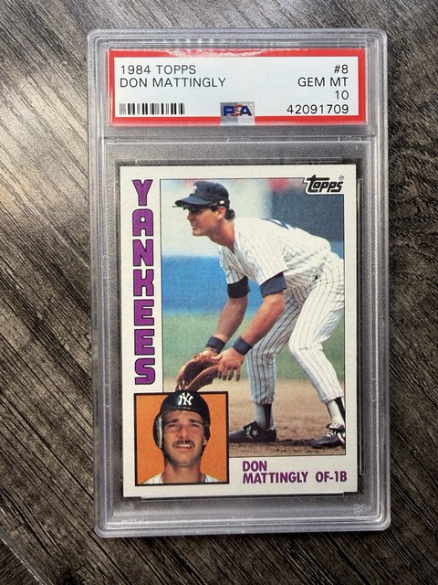 Don Mattingly 1984 Topps Rookie #8 PSA 10 New York Yankees