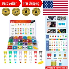 Comprehensive 372 PCS Car Blade Fuse Kit - Easy Identification & Protection