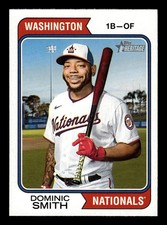 2023 Topps Heritage  #42 Dominic Smith  Washington Nationals  Baseball Card