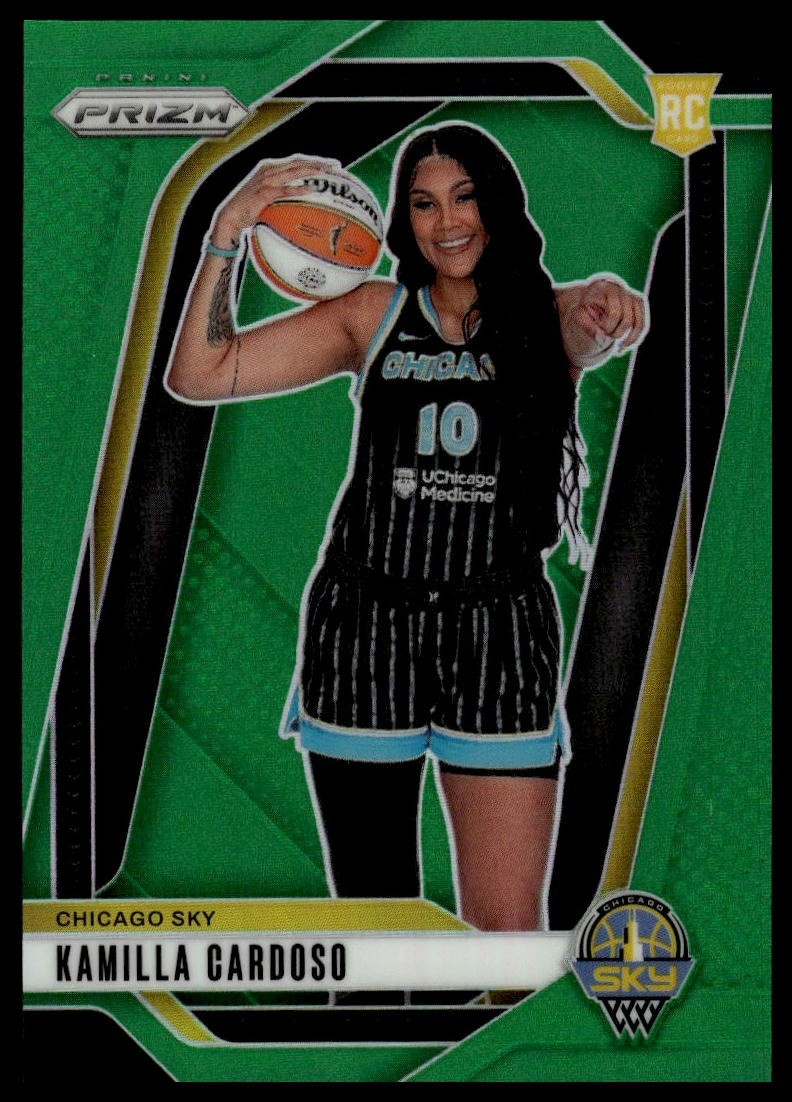 2024 Panini Prizm WNBA #149 Kamilla Cardoso Green Prizm RC